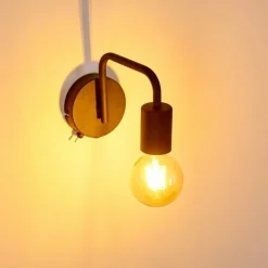 hofstein Applique murale Valocolla Noir, 1 lumière* Appliques