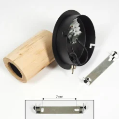 Luminaires Scandinaves-hofstein Applique murale Vasanello Noir, 1 lumière