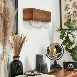 Luminaires Scandinaves-hofstein Applique murale Versoix LED Écru, Noir, 1 lumière