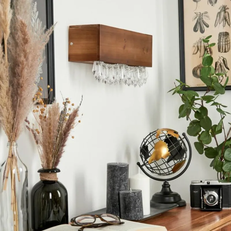 Luminaires Scandinaves-hofstein Applique murale Versoix LED Écru, Noir, 1 lumière