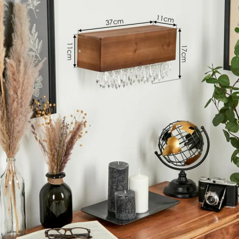 Luminaires Scandinaves-hofstein Applique murale Versoix LED Écru, Noir, 1 lumière