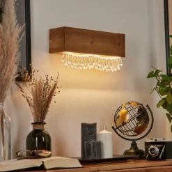 Luminaires Scandinaves-hofstein Applique murale Versoix LED Écru, Noir, 1 lumière