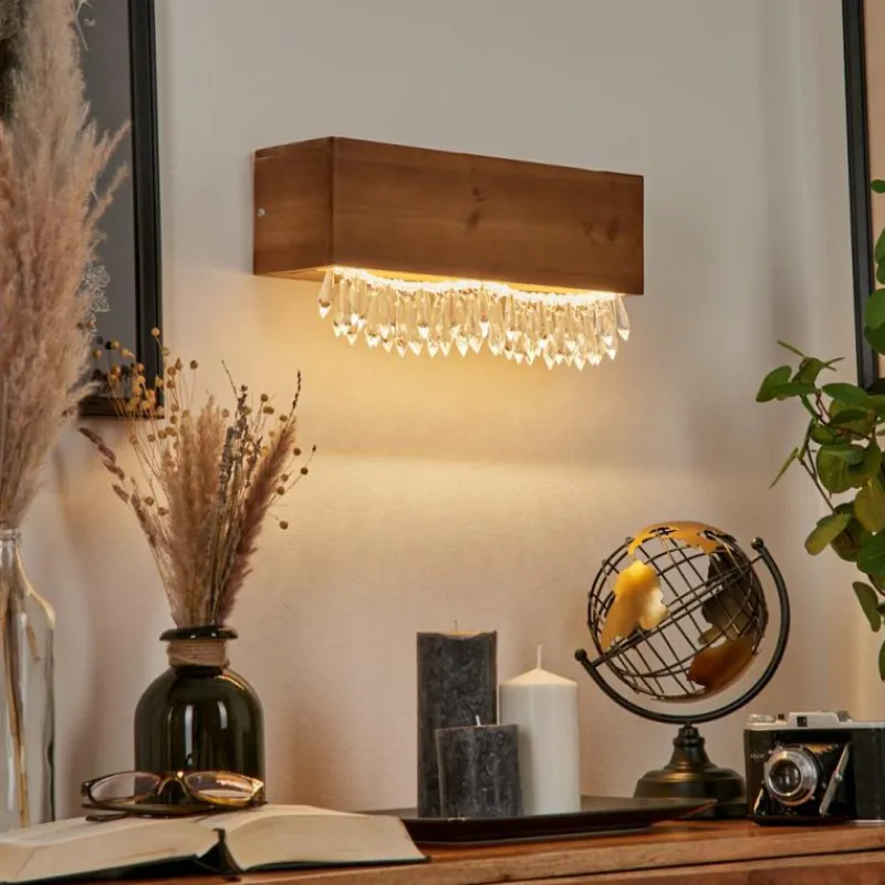 Luminaires Scandinaves-hofstein Applique murale Versoix LED Écru, Noir, 1 lumière