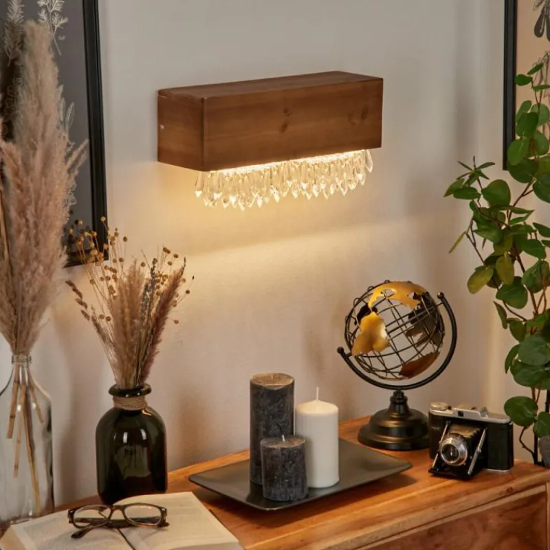 Luminaires Scandinaves-hofstein Applique murale Versoix LED Écru, Noir, 1 lumière