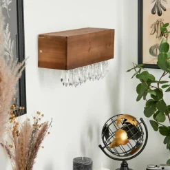 Luminaires Scandinaves-hofstein Applique murale Versoix LED Écru, Noir, 1 lumière