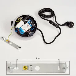 hofstein Applique murale Viata LED Noir, Blanc, 2 lumières