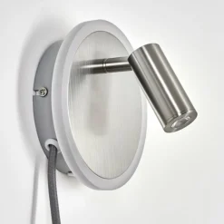 hofstein Applique murale Viata LED Gris, Nickel mat, 2 lumières