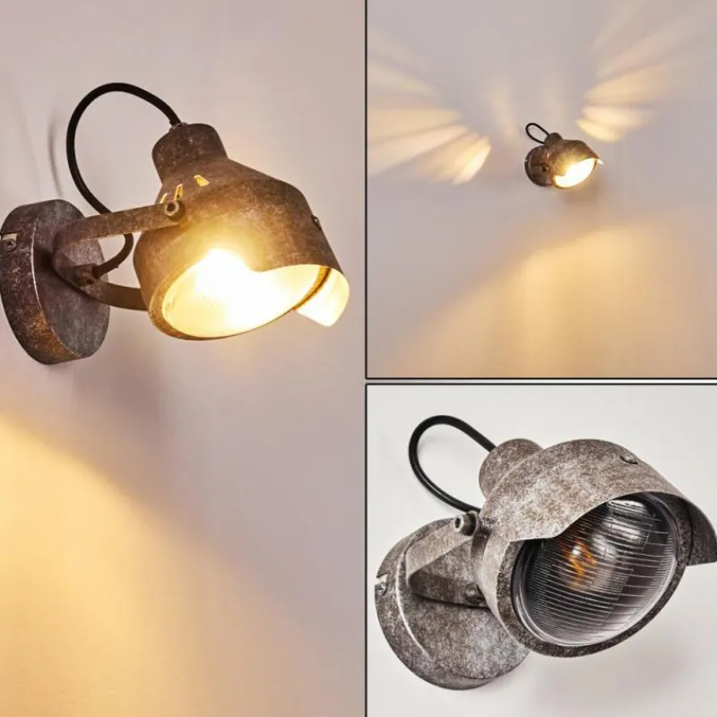 hofstein Applique murale Vintage Gnosca Rouille, 1 lumière* Appliques