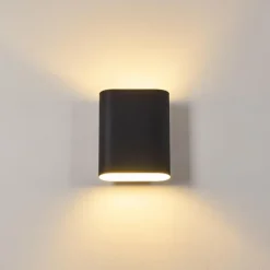 hofstein Applique murale Vion Noir, 2 lumières