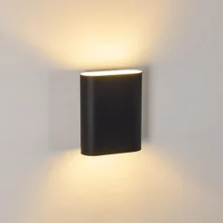 hofstein Applique murale Vion Noir, 2 lumières