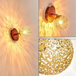 Lampes Dorées-hofstein Applique murale Virga Rouille, 1 lumière