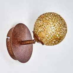 Lampes Dorées-hofstein Applique murale Virga Rouille, 1 lumière