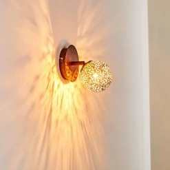 Lampes Dorées-hofstein Applique murale Virga Rouille, 1 lumière