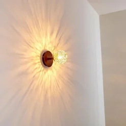 Lampes Dorées-hofstein Applique murale Virga Rouille, 1 lumière