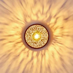 Lampes Dorées-hofstein Applique murale Virga Rouille, 1 lumière