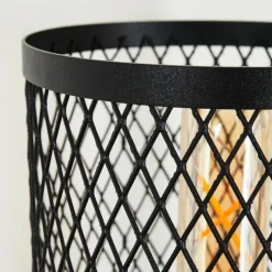 Style Boho-Chic-hofstein Applique murale Vislanda Noir, 1 lumière