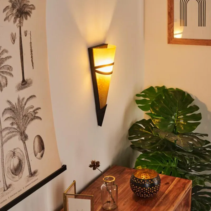 hofstein Applique murale Voume Rouille, Noir, 1 lumière