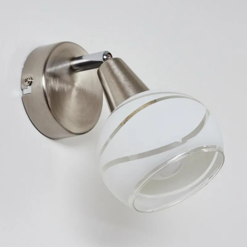 hofstein Applique murale Warga LED Nickel mat, 1 lumière