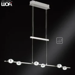 Luminaires Wofi Applique murale WOFI SLIGO LED Nickel mat, 12 lumières