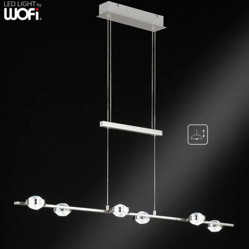 Luminaires Wofi Applique murale WOFI SLIGO LED Nickel mat, 12 lumières