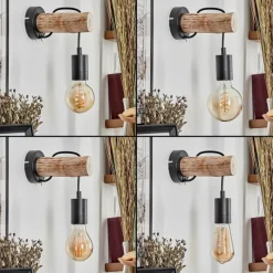 Luminaires Scandinaves-hofstein Applique murale Yaak Écru, Noir, 1 lumière