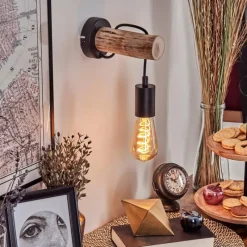 Luminaires Scandinaves-hofstein Applique murale Yaak Écru, Noir, 1 lumière