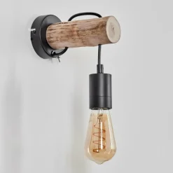 Luminaires Scandinaves-hofstein Applique murale Yaak Écru, Noir, 1 lumière