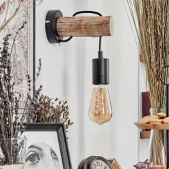 Luminaires Scandinaves-hofstein Applique murale Yaak Écru, Noir, 1 lumière