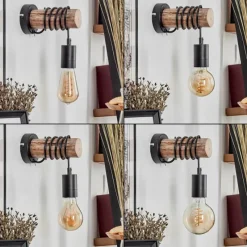 hofstein Applique murale Yaak Écru, Noir, 1 lumière