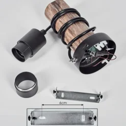 hofstein Applique murale Yaak Écru, Noir, 1 lumière