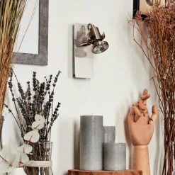 hofstein Applique murale Yometchen LED Nickel mat, 1 lumière