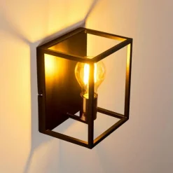 Lampes Vintages & Rétros-hofstein Applique murale Yuhigaoka Cuivre, Noir, 1 lumière