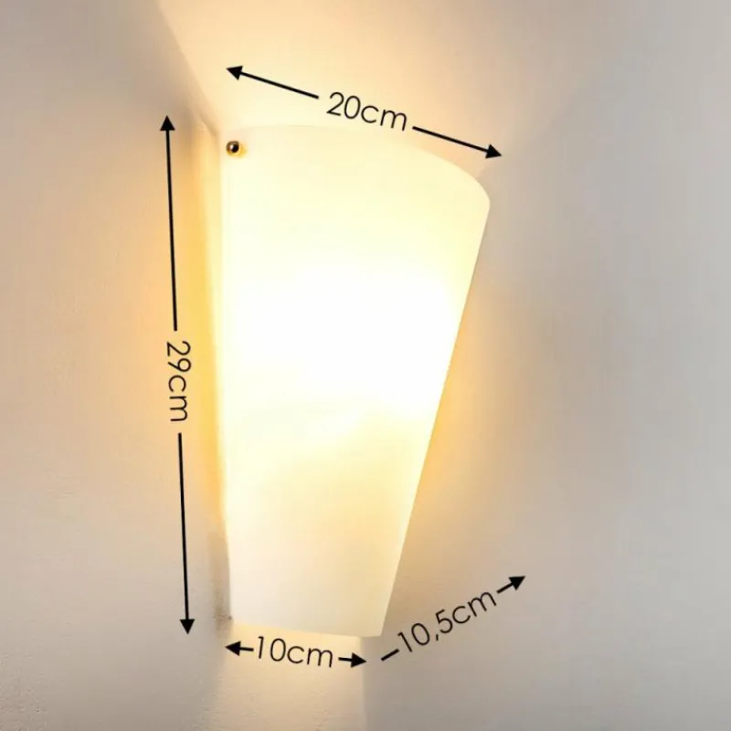 hofstein Applique murale Zera Aluminium, Blanc, 1 lumière