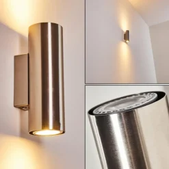 hofstein Applique murale Zuoz Nickel mat, 2 lumières