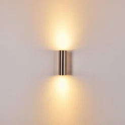 hofstein Applique murale Zuoz Nickel mat, 2 lumières