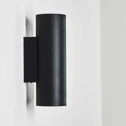 hofstein Applique murale Zuoz Noir, 2 lumières