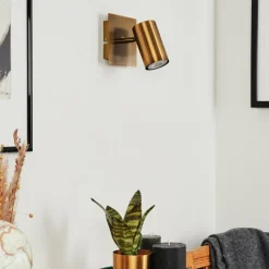 hofstein Applique murale Zuoz Vieux laiton, 1 lumière