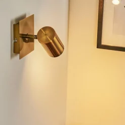 hofstein Applique murale Zuoz Vieux laiton, 1 lumière