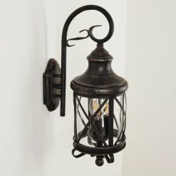 Luminaires Rustiques-hofstein Applique murale Zurich Brun, Couleur bois, 3 lumières