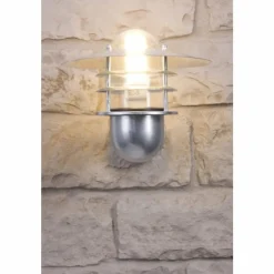 Luminaires Nordlux Applique Nordlux Agger Acier inoxydable, Transparent, 1 lumière