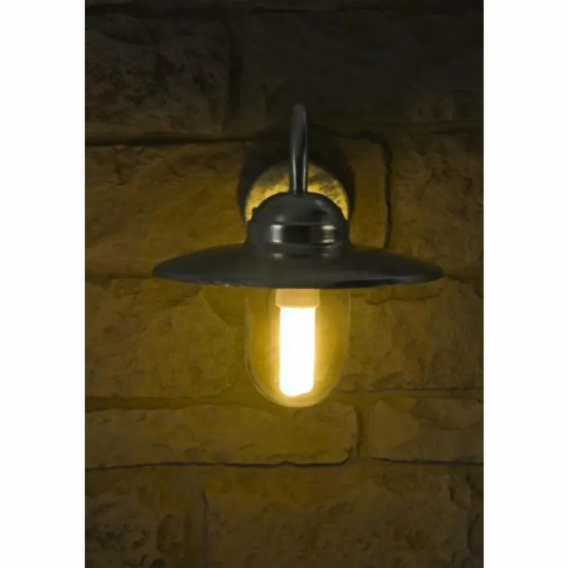 Luminaires Nordlux Applique Nordlux Luxembourg Acier inoxydable, Transparent, Zingué, 1 lumière, Détecteur de mouvement