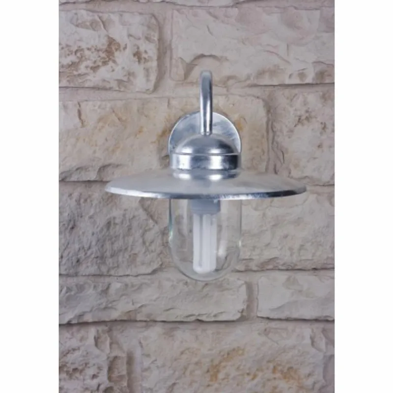 Luminaires Nordlux Applique Nordlux Luxembourg Acier inoxydable, Transparent, Zingué, 1 lumière, Détecteur de mouvement