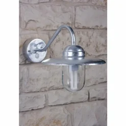 Luminaires Nordlux Applique Nordlux Luxembourg Acier inoxydable, Transparent, Zingué, 1 lumière, Détecteur de mouvement