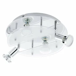 Luminaires Eglo Applique ou plafonnier Eglo CABO 1 LED Chrome, 4 lumières