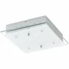Luminaires Eglo Applique ou plafonnier Eglo FRES 2 LED Chrome, 4 lumières
