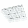 Luminaires Eglo Applique ou plafonnier Eglo ALMANA Chrome, 9 lumières