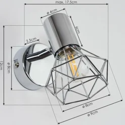 hofstein Applique ou plafonnier Globo Chrome, 1 lumière* Appliques