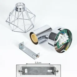 hofstein Applique ou plafonnier Globo Chrome, 1 lumière* Appliques