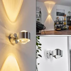 hofstein Applique Sapri Argenté, 1 lumière