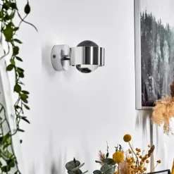 hofstein Applique Sapri Argenté, 1 lumière